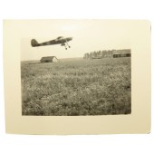 Foto dell'atterraggio dell'aereo tedesco Fissler-Storch